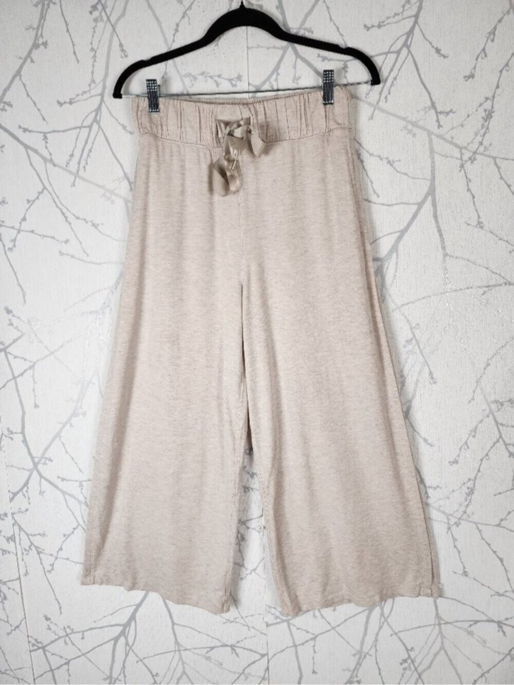 Lululemon Cream Modal French Terry Seek Stillness Wide Leg Crop - Picture 2 of 5